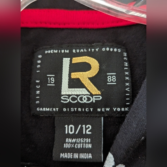 Boy's size 10/12 hooded short sleeve shirt by LR Scoop NWT - Picture 3 of 9